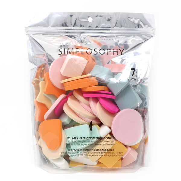 Pack of 72 Assorted Cosmetic Sponges