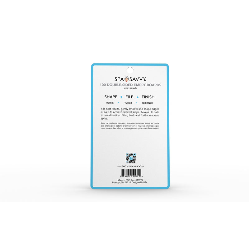 Pack of 100 Count Double Sided Emery Board