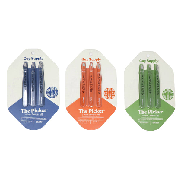 3 Piece Tweezer Set