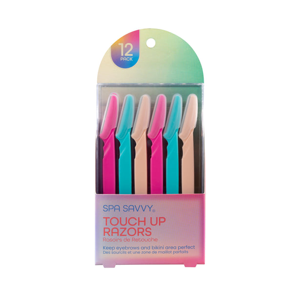 12 Pack Eyebrow Razor in Acrylic Storage Box