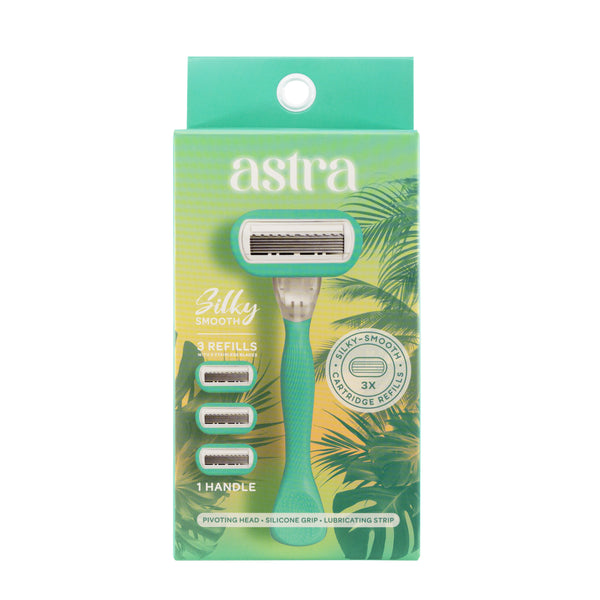 Astra Ultra Sensitive Razor with 3 Catridge Refills