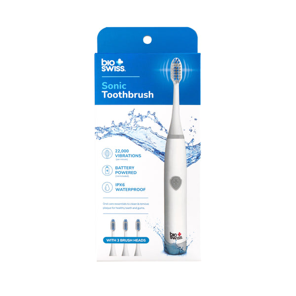 Sonic Electric Toothbrush with 3 Replacement Brush Heads