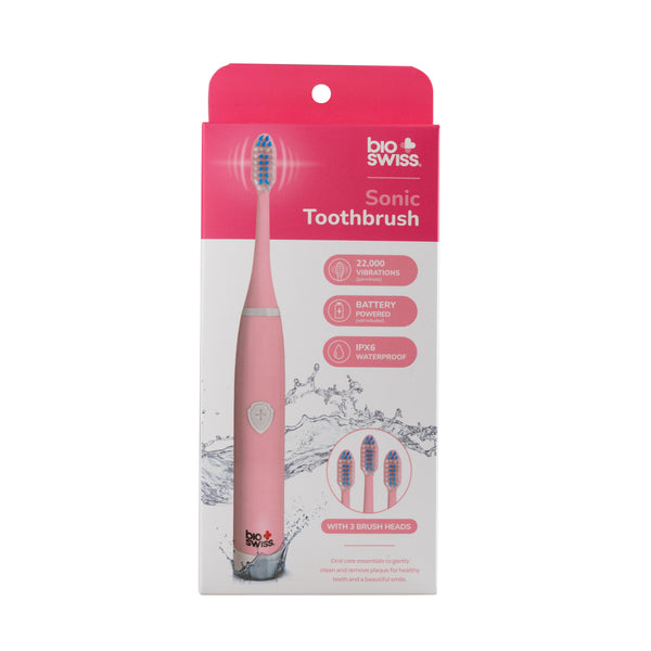 Sonic Electric Toothbrush with 3 Replacement Brush Heads