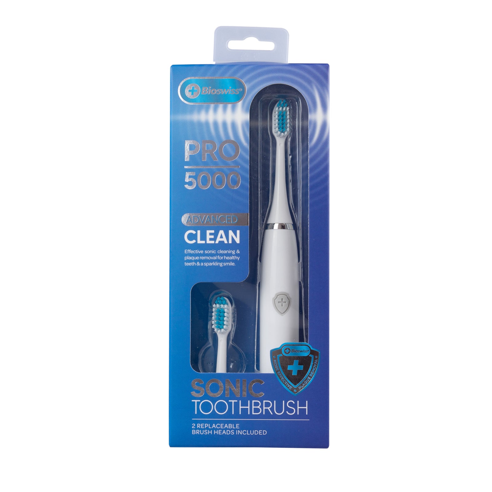 Sonic Pro 5000 Electric Toothbrush with 2 Replacement Heads – Donnamax