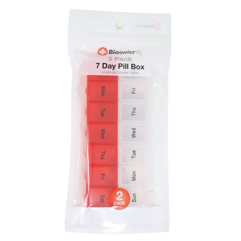 2 Pack 7 Day Pill Box
