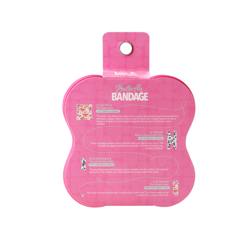 Butterfly Printed Bandages - 60 Count