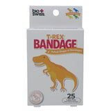 Dino T-Rex Shaped Bandages- Pack of 25