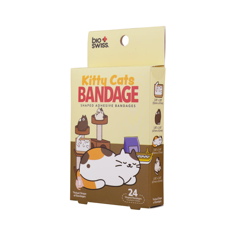 Kitty Cats Shaped Bandages - Pack of 24