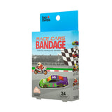 Race Cars Shaped Bandages - Pack of 24