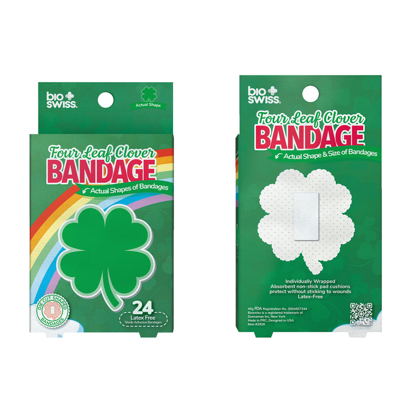 Four Leaf Clover Bandage - Pack of 24
