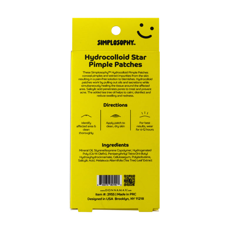 Simplosophy Hydrocolloid Star Pimple Patches - 72 Patches