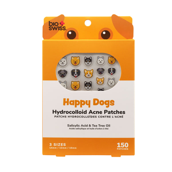 150 Count Happy Dog Hydrocolloid Acne Patches