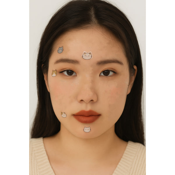 100 Count Kitty Cat Hydrocolloid Acne Patches