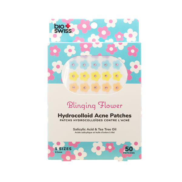 50 Count Blinging Flowers Hydrocolloid Acne Patches