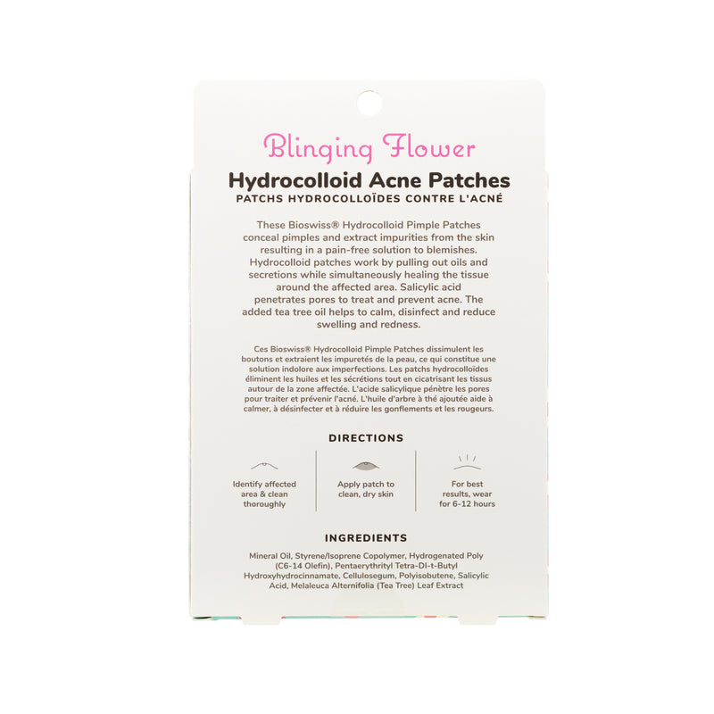 50 Count Blinging Flowers Hydrocolloid Acne Patches