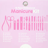 18 Piece Manicure Set in Travel Case