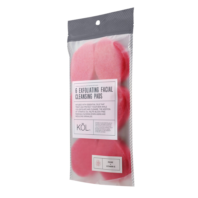 Exfoliating Facial Cleansing Pads - Rose + Vitamin E