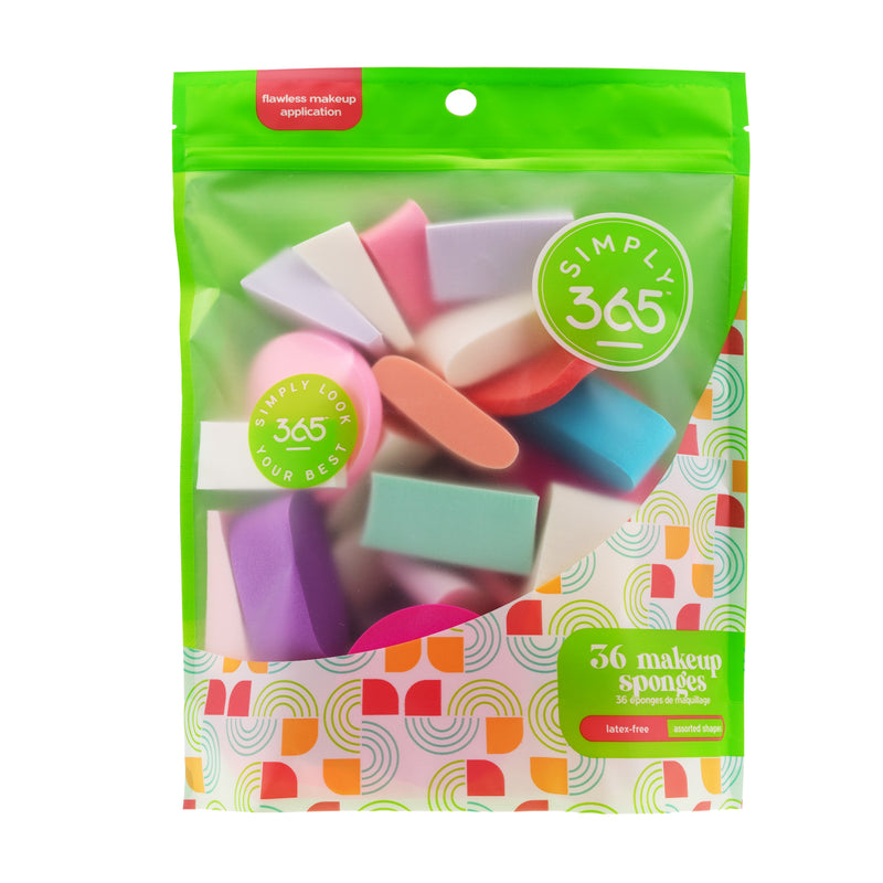 Pack of 36 Latex Free Cosmetic Makeup Sponges