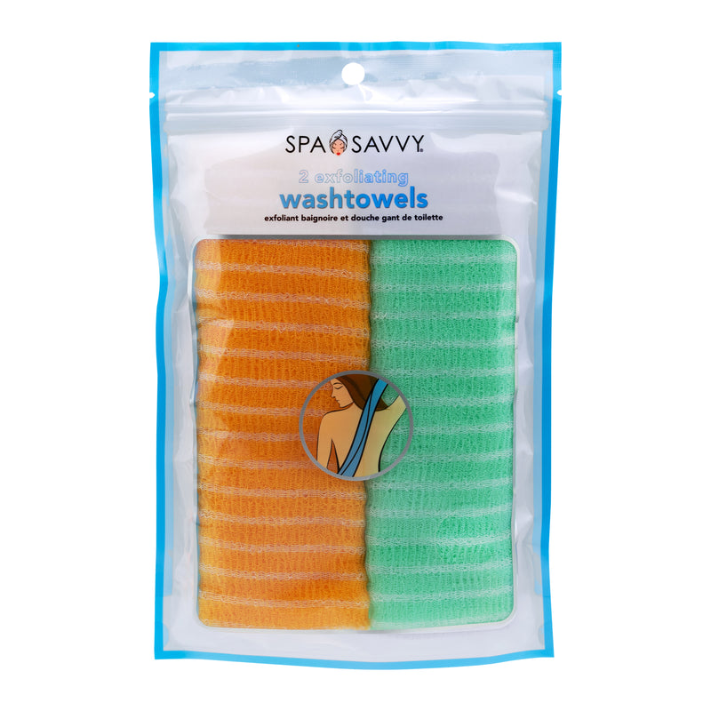 Pack of 2 Exfoliating Back Towel