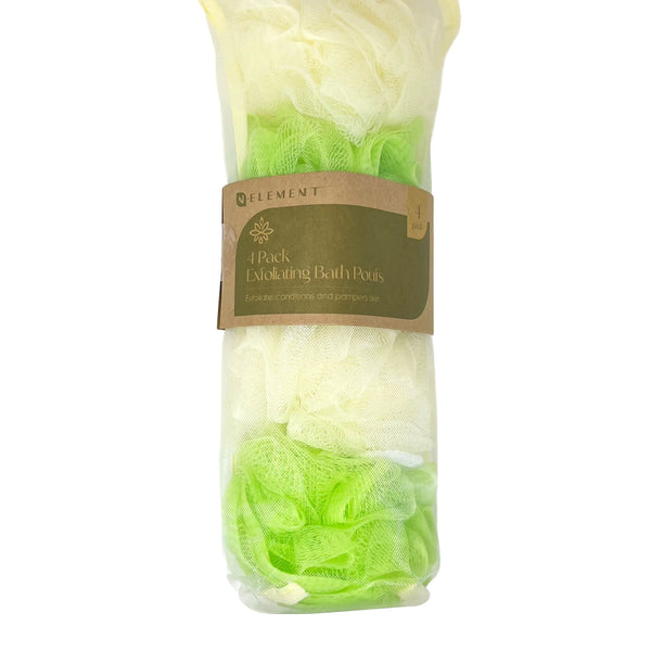 4pk Exfoliating Bath Pouf
