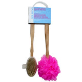 Natural Wood Bath Brush Set