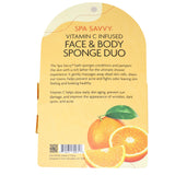 Vitamin C Infused Face & Body Sponge Duo