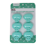 Pack of 6 Snap On Toothbrush Covers