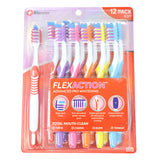 Pack of 12 Flex Action Advanced Pro Whitening Toothbrush