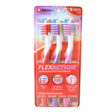 Pack of 6 FlexAction Advanced Pro Whitening Toothbrush