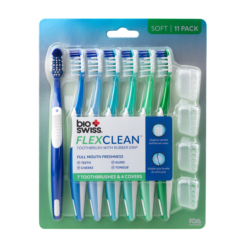 Pack of 7 FlexClean Toothbrush with Covers