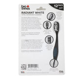 Pack of 12 Radiant White Total Advanced Cleaning Toothbrush