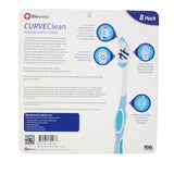 Pack of 8 Curve Clean Advanced Pro Clean Toothbrush