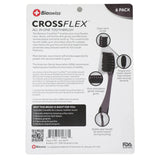 Pack of 6 CrossFlex All in One Toothbrush - Charcoal Infused Bristles