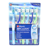 Pack of 6 3D Clean Total Advanced Health Toothbrush