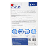 Pack of 8 Vivid 3D Advanced Pro Whitening Toothbrush