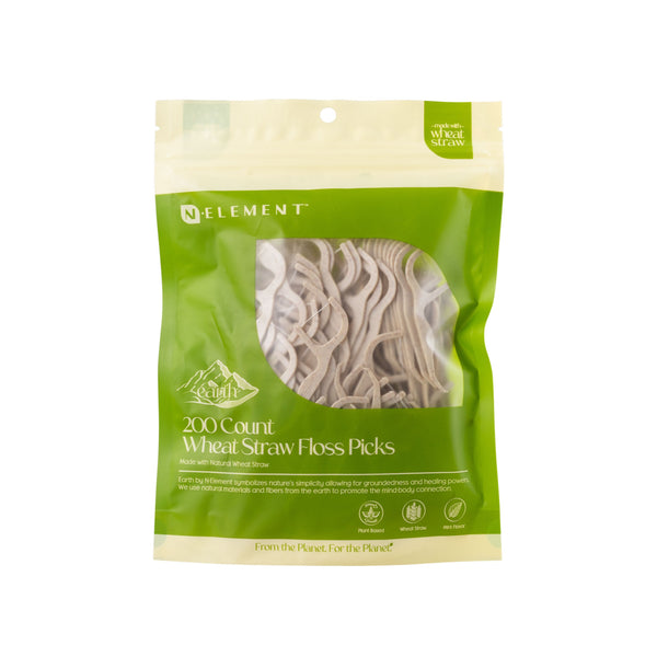200ct Wheat Straw Floss Picks