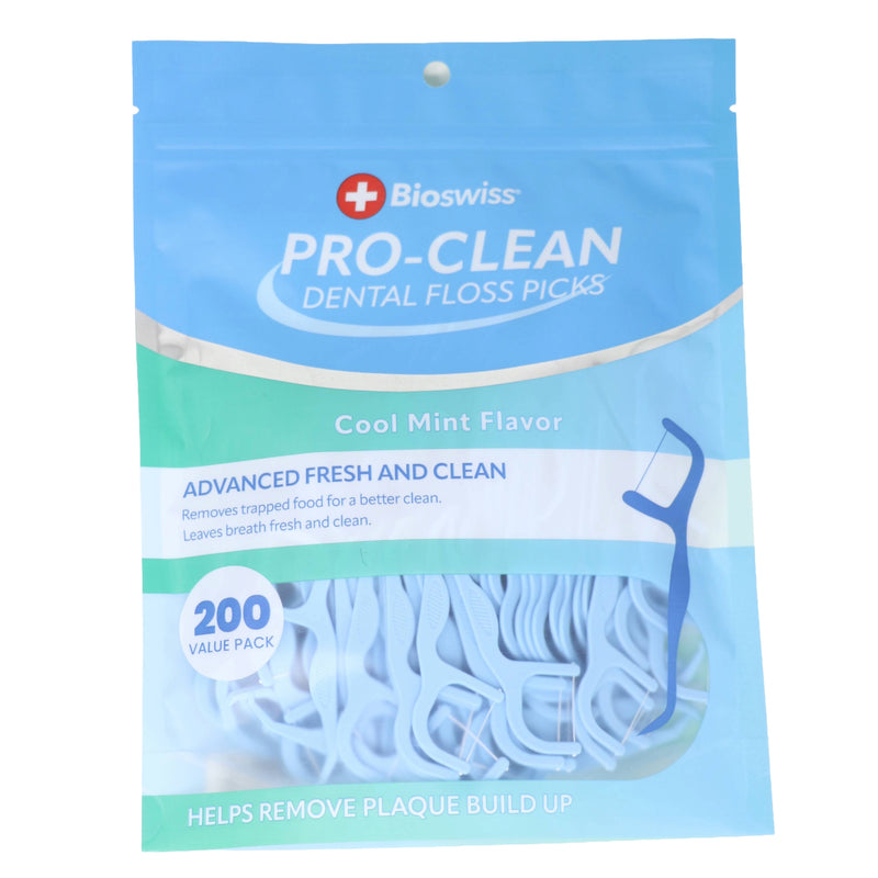 200ct Cool Mint Dental Floss Picks - Cool Mint