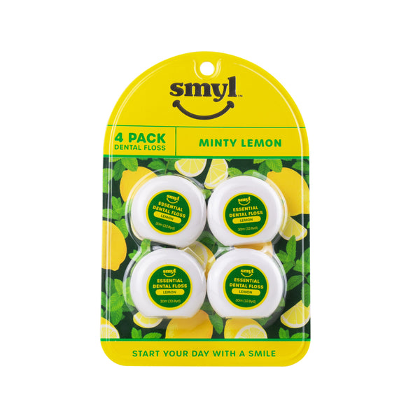 4pk Minty Lemon Dental Floss