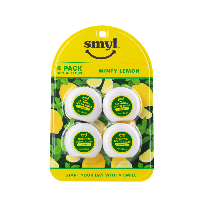 4pk Minty Lemon Dental Floss