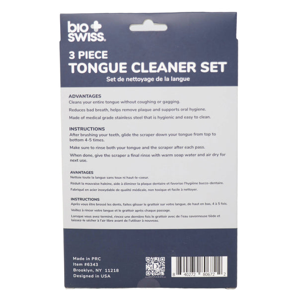 3 Piece Tongue Cleaner Set