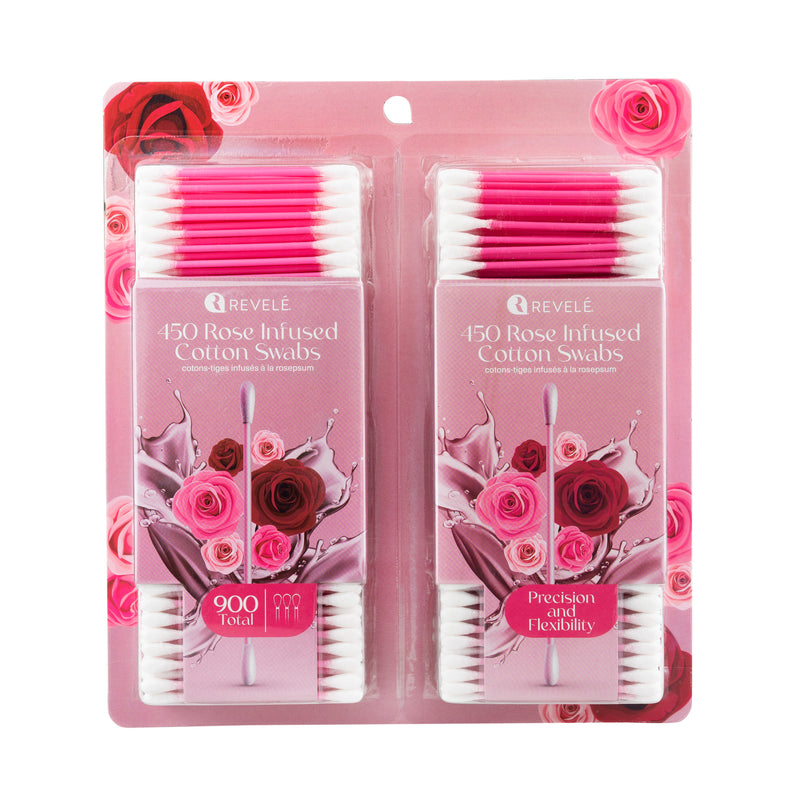 900ct Rose Infused Cotton Swabs