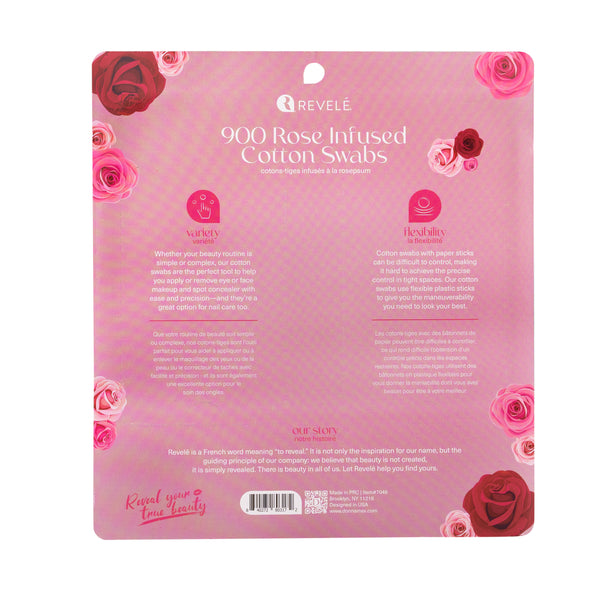 900ct Rose Infused Cotton Swabs