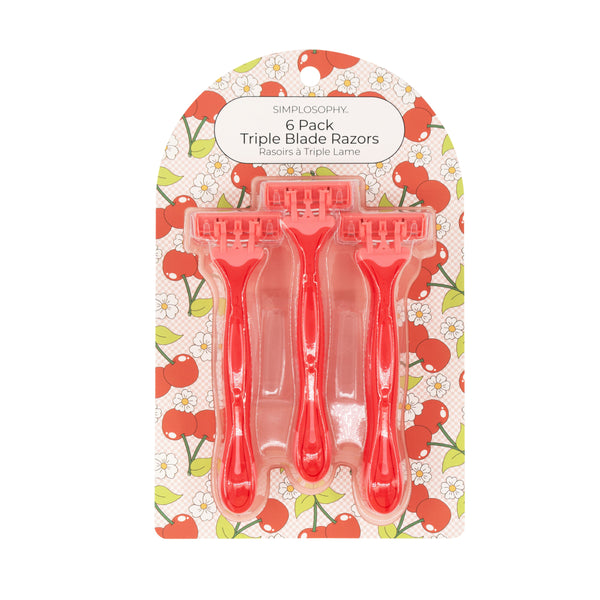 Pack of 6 Triple Blade Razor