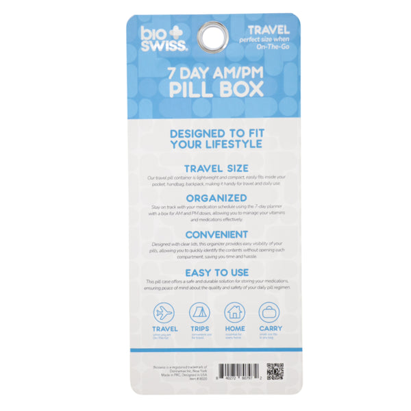 7 Day AM/PM Pill Box - Travel