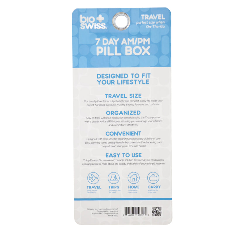 7 Day AM/PM Pill Box - Travel