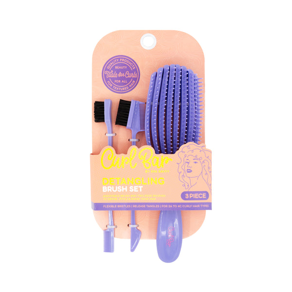 3 Piece Detangling Brush Set