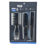 8 Piece Styling Comb Set