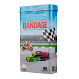 Race Cars Shaped Bandages - 50 Count