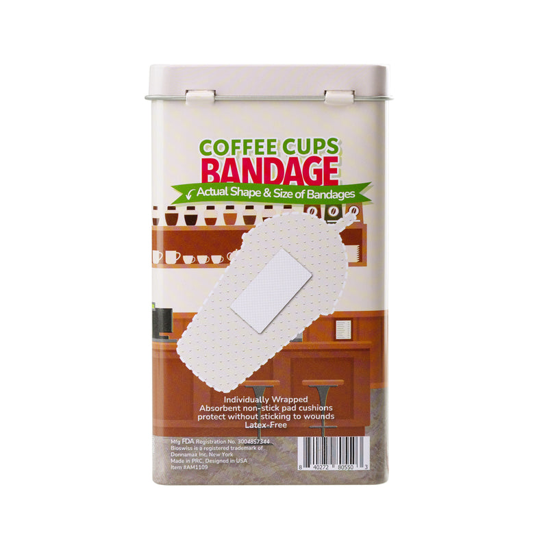 Coffee Cups Bandages - 50 Count