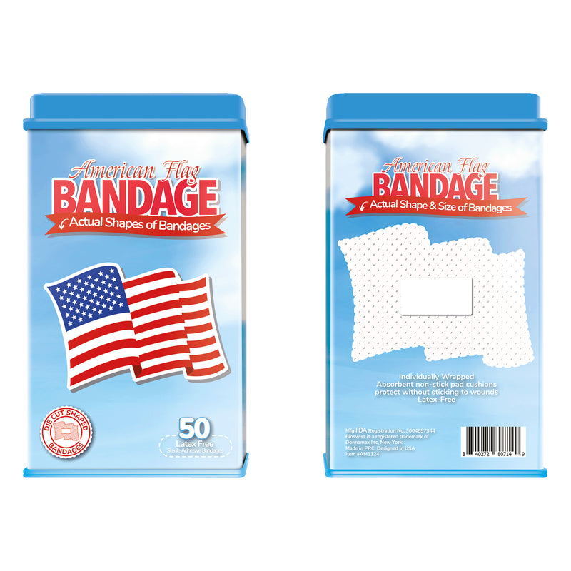 American Flag Bandage - 50 Count